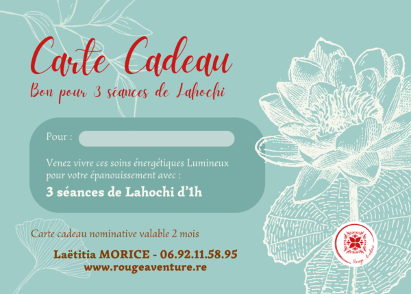CARTE-CADEAU - LAHOCHI – Forfait 3 séances