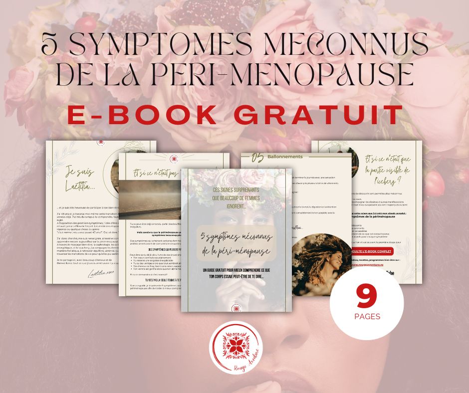 E-BOOK GRATUIT : 5 symptômes méconnus de la péri-ménopause